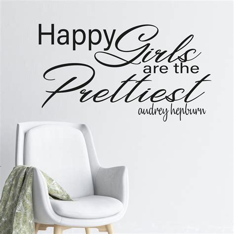 Happy Girls Are The Prettiest Wall Stickers Jr Decal Wall Stickers