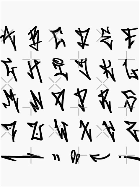 Graffiti Tag Letters Alphabet The Best Is A Large Size And