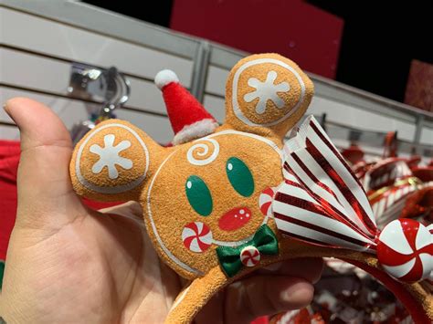 Photos New Peppermint Candy And Gingerbread Mickey And Minnie Ear Headbands Arrive At Disneyland