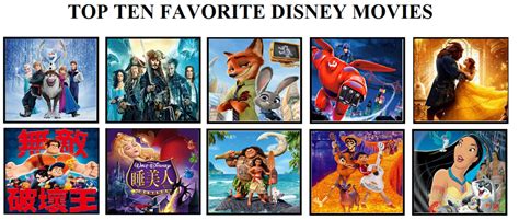 Top Ten Favorite Disney Movies By Mega Shonen One 64 On Deviantart