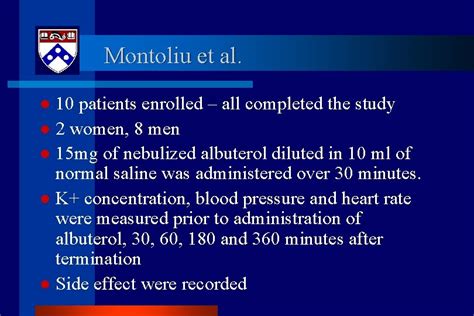 Nebulized Albuterol for the Treatment of Hyperkalemia Department