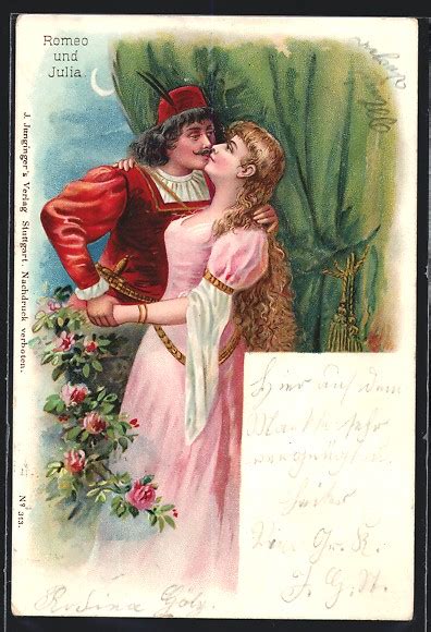 AK William Shakespeare Romeo Und Julia Romeo Nimmt Abschied Von Julia