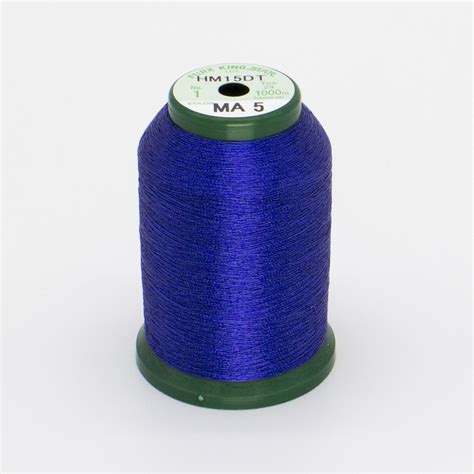 Kingstar Metallic Thread Ma 5 Dark Blue 1000 Meter The Embroidery Store