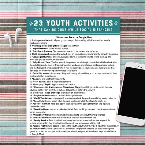 23 Lds Youth Activities That Can Be Done While Social Distancing