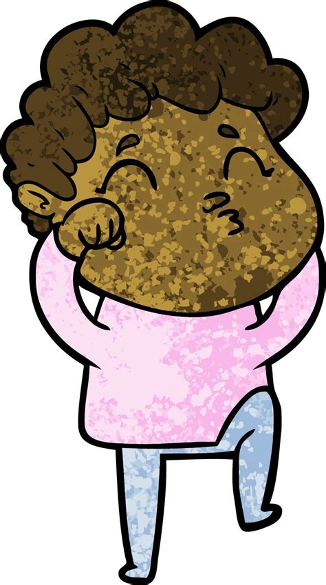 Cartoon Man Pouting 12393202 Vector Art At Vecteezy