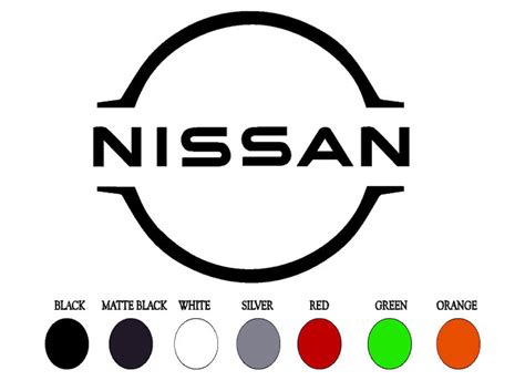 Nissan Logo Vinyl Decal Sticker Emblem Side Stickers Car Truck Etsy