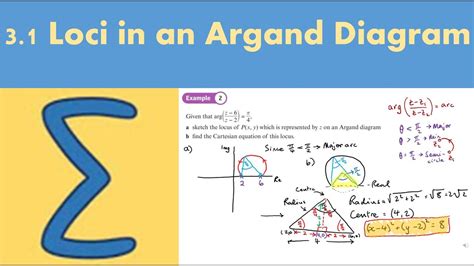 31 Loci In An Argand Diagram Fp2 Chapter 3 Complex Numbers Youtube