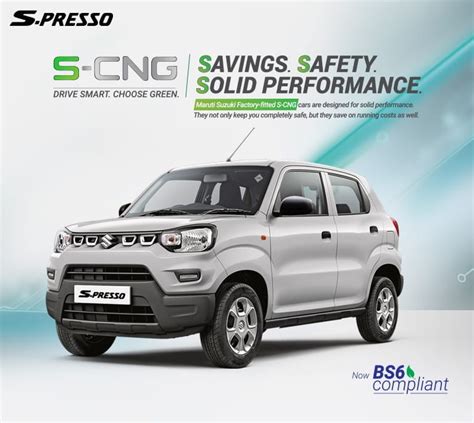 Maruti Suzuki Adds Two New Cng Variants In S Presso Line Up