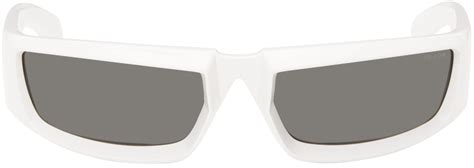 Prada Eyewear White Runway Sunglasses Ssense Canada