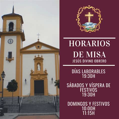 Real Hermandad Amor Córdoba HORARIO DE MISAS DE NUESTRA PARROQUIA