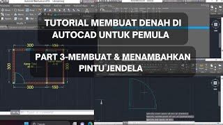 Tutorial Membuat Denah Di AutoCAD Untuk Pemula Part 3 M Doovi