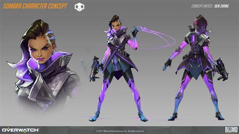 Sombra Character Concept For Overwatch Ben Zhang On Artstation At