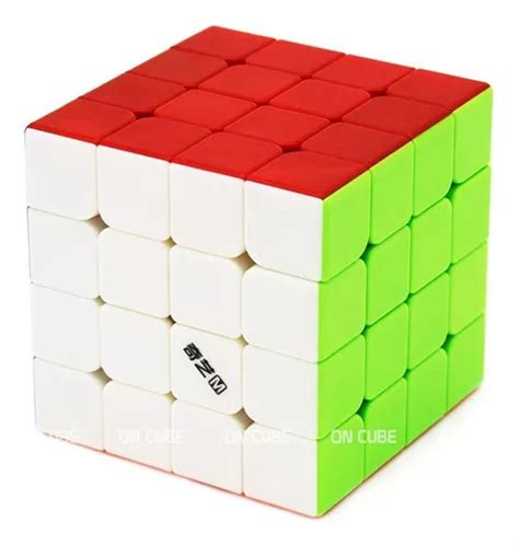 Cubo mágico magnético Qiyi Ms Stickerless de 4 x 4 x 4 x 4 Meses sin