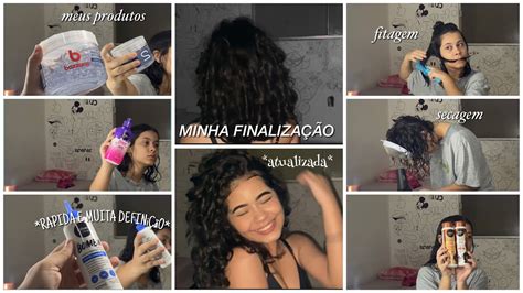 MINHA FINALIZAÇÃO ATUALIZADA CABELO ONDULADO 2A 2B 2C MEUS PRODUTOS