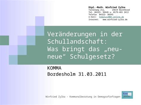 Ppt Ver Nderungen In Der Schullandschaft Was Bringt Das Neu Neue