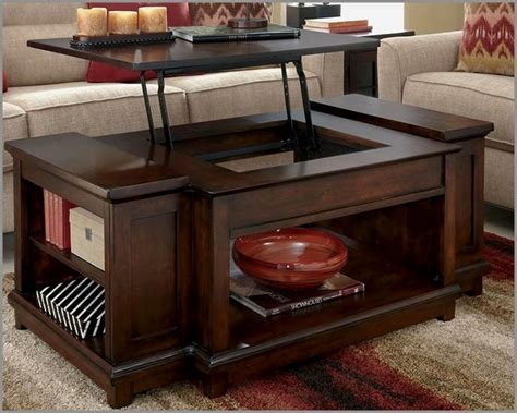 Wedge Lift Top Coffee Table Collection Table Top Design Elegant Rustic