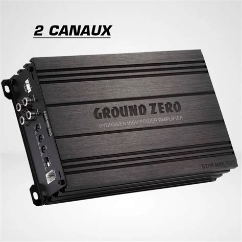 Amplificateur Canaux Classe D V Ground Zero Watts Entr E De