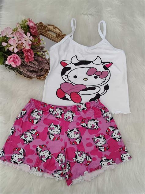 Pijama Bloguerinha Slim Ki Hello Kit Imp Rio Lingerie
