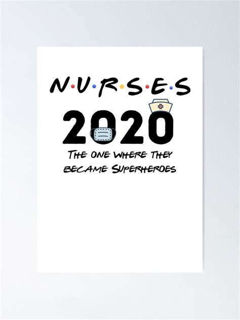 Nurses The One Where They Became Superheroes Poster By Er Designs