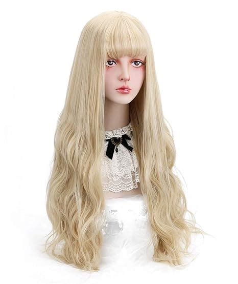 Amazon STYLER Long Blonde Synthetic Wig With Bangs Natural Long