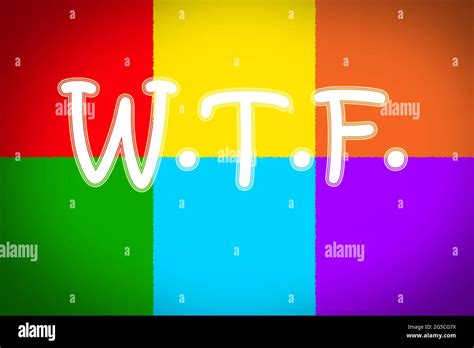 Wtf Concept Text On Background Stock Photo Alamy
