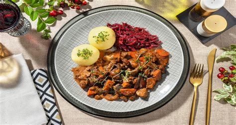 Vegetarisches Maronen Pilz Ragout Rezept Hellofresh