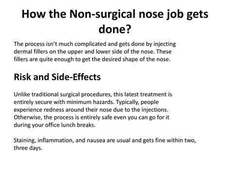 Ppt How Long Does A Non Surgical Nose Job Last Powerpoint