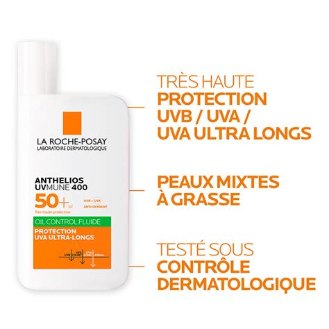 Anthelios Fluide Oil Control Spf50 La Roche Posay Chez Kalista