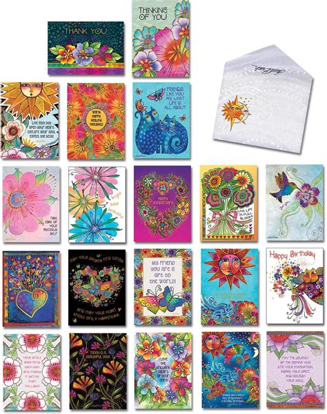 Amazon Leanin Tree Laurel Burch Greeting Cards Assortment Box