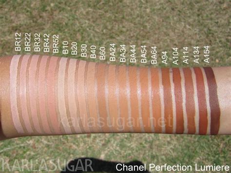 Chanel Perfection Lumiere Foundations Foundation Swatches Makeup