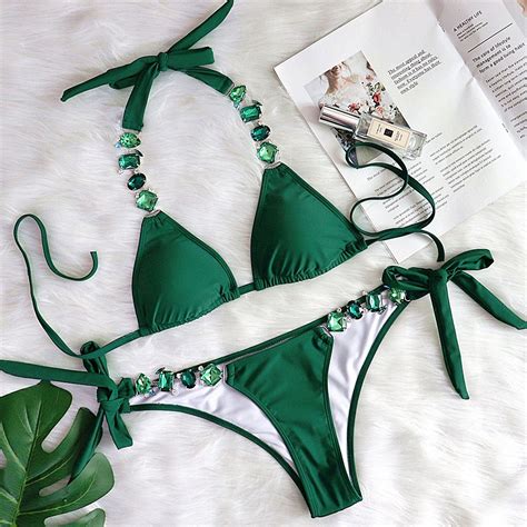Bộ Đồ Bơi Bikini Màu Trơn Phối Dây Xích Kim Loại Thời Trang 2022 Sang Trọng Cho Nữ Shopee Việt Nam