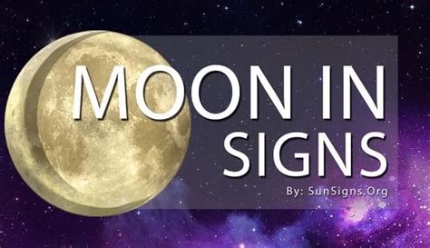 Moon In Signs Symbolism & Meanings | Sun Signs