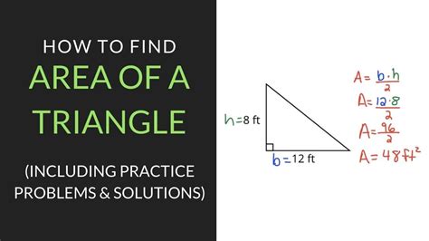 Calculating The Area Of A Right Triangle Step By Step Guide