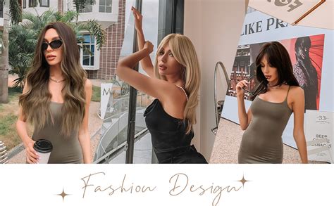 Haircube Long Blonde Layered Synthetic Hair Wigs For Women With Dark Roots Amazon Co Uk Beauty