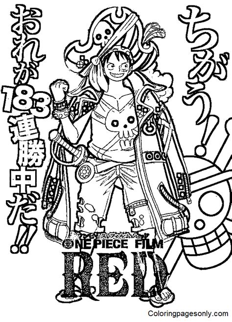 One Piece Film Red For Kids Coloring Pages One Piece Film Red