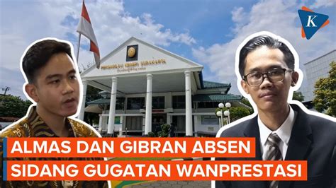 Alasan Almas Dan Gibran Kompak Tak Hadiri Sidang Perdana Gugatan