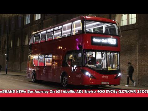 BRAND NEW Bus Journey On The 63 Abellio London ADL Enviro 400