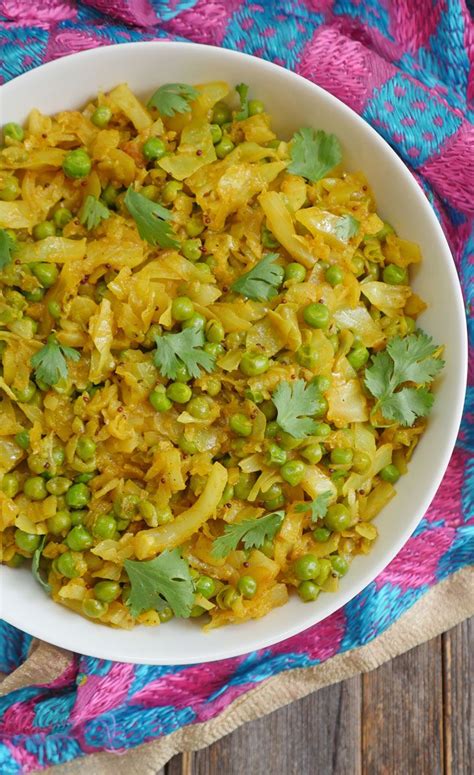 Instant Pot Indian Cabbage And Peas Bandh Gobi Matar Sabzi My Heart