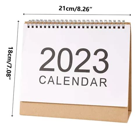 Calendario Mensual De Escritorio 2023 Con Cuenta Regresiva Cuotas