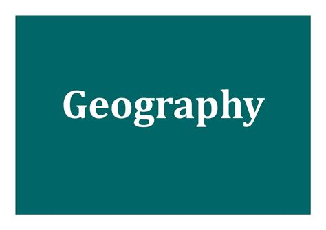 Geography Online Learning