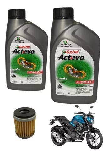 Kit Aceite Yamaha Fz Castrol Semi Sintetico W X Unid Cuotas Sin