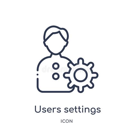 Símbolo De Los Ajustes De La Cuenta Usuario Con El Icono Plano De La