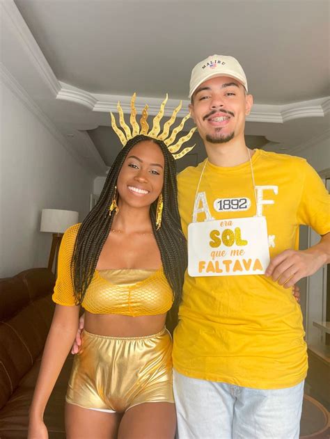 Fantasia De Casal Carnaval Sol Era Sol Que Me Faltava Fantasia