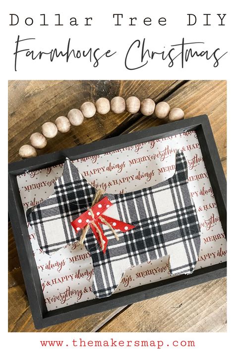 How To Make A Dollar Tree DIY Farmhouse Christmas Sign