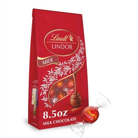 Lindt Lindor Milk Chocolate Candy Truffles Bag 1 Bag 8 5 Oz Kroger