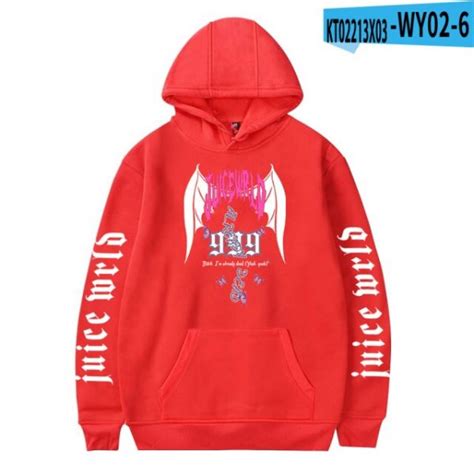 New Printed Juice Wrld Hoodies Unisex Hooded Hip Hop Rapper Hoodie