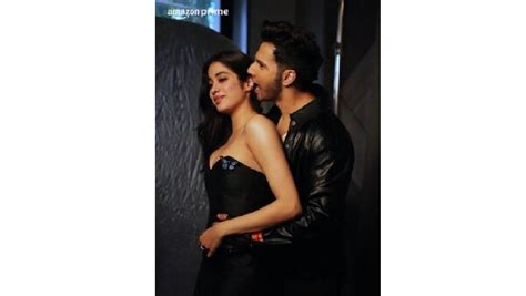 Varun Dhawan Holds Bawaal Co Star Janhvi Kapoor Waist And Bites Her Ear Gets Brutally Trolled