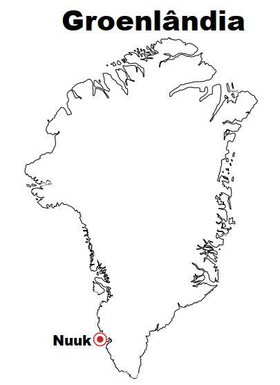 Blog De Geografia Mapa Da Groenl Ndia Para Imprimir E Colorir