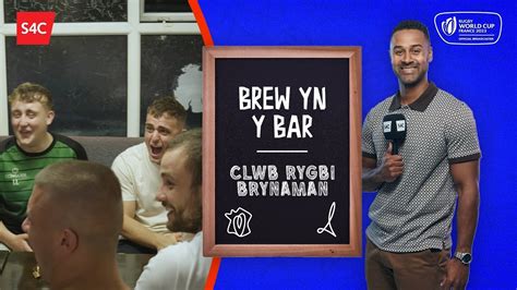 Brew Yn Y Bar Cwpan Rygbi R Byd S C Youtube