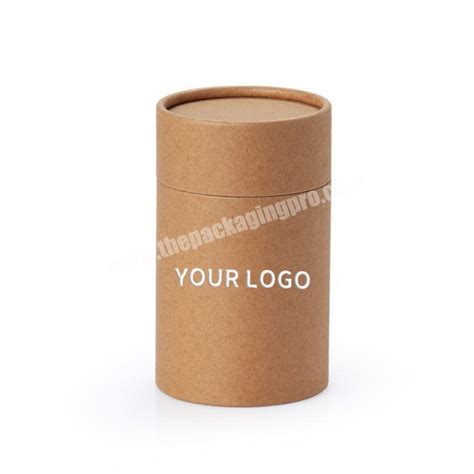 Printed Custom Made Eco Cardboard Shaker Kraft Paper Tube Spice Salt